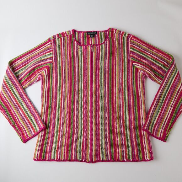 August Max Multicolor Striped Sweater - Picture 7 of 11